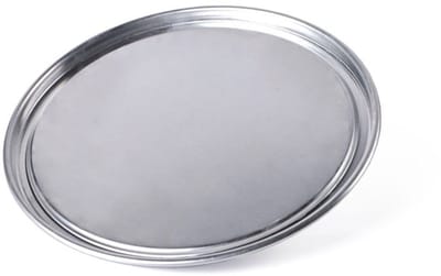 Daity 3-delige pizzapannenset van 30 cm - gemaakt van hoogwaardig aluminium - zilverkleurig - voor pizza's - taarten en gebak. Roestvrije - ovenbestendige en gemakkelijk schoon te maken pannen voor thuisgebruik (zilver).