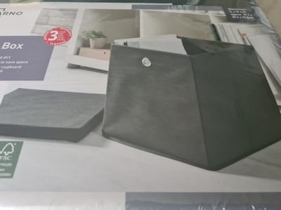 Livarno home Opbergbox - Incl Deksel - 30.5x30.5x29.5cm - Antraciet - 26L - Max 6kg