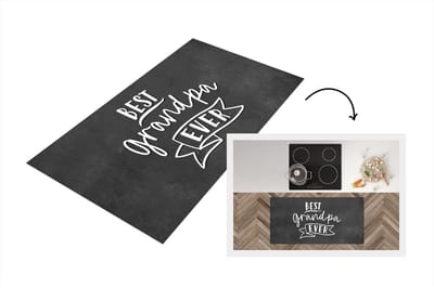 Keukenloper - Loper keuken - Spreuken - Best grandpa ever - Quotes - Opa - 120x60 cm - Keukenloper vinyl