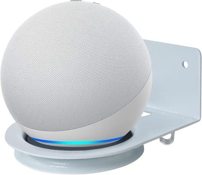 Ruimtebesparende Metaal Wandhouder voor Homepod Mini en Google Home Mini met Geïntegreerde Kabelgeleiding