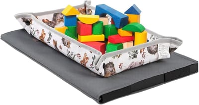 Dienbladhoes Vliegtuig - Reis Organizer - Reizen met kinderen - Multifunctionele Opbergruimte - 44 x 30 cm - Konijntje