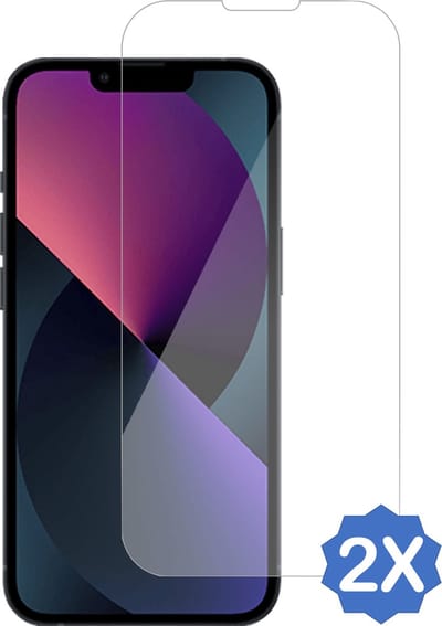 2x Geschikt voor iPhone 13 / 13 Pro Screenprotector - Geschikt voor iPhone 13 / 13 Pro Beschermglas Screen Protector - Dekking Notch