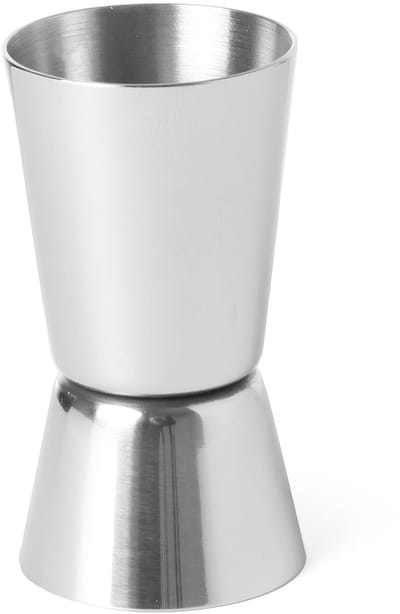 Tasse à mesurer d'alcool en acier double face 25 35 ml Hendi 596715