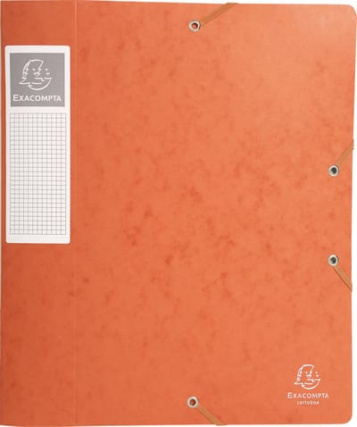 Exacompta 10x Cartobox Archiefdoos Rug 60mm - A4 (vlak geleverd) - Oranje - 16017H