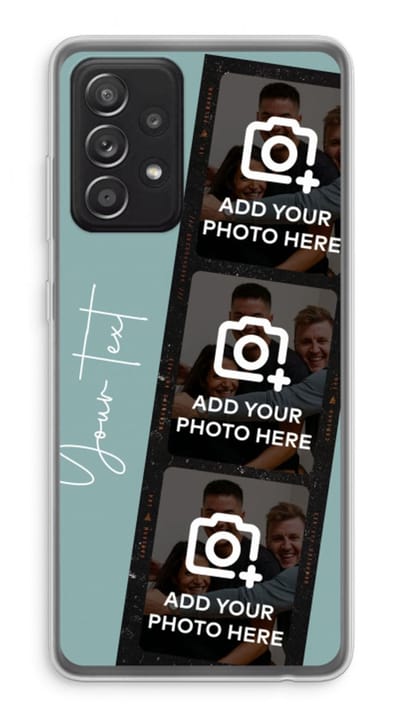 Gepersonaliseerd - Case Company® - Hoesje geschikt voor Samsung Galaxy A52s 5G hoesje - Filmrol N°1 - Soft Cover Telefoonhoesje - Bescherming aan alle Kanten en Schermrand
