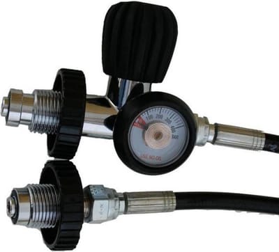 Polaris Overvulslang 1mtr met manometer 300bar