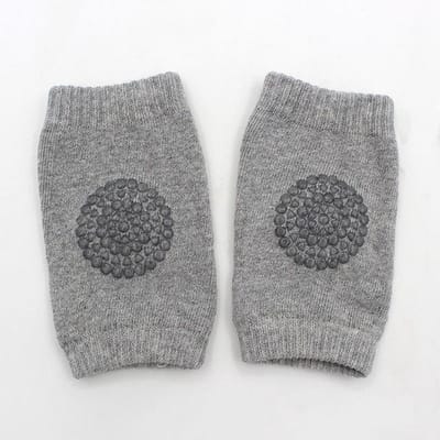 Baby Unisex kniebeschermers - Set van 2 paar - Lichtgrijs