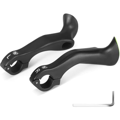 Fiets Bar Ends Ergonomisch Antislip MTB Mountainbike Stuuruiteinden voor 21,8-22,8 mm sturen Upgrade Style zwart