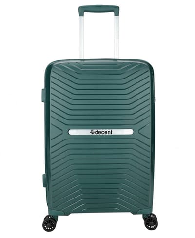 Decent CROSS-ONE Middelmaat koffer 66x42x26 – Reiskoffer met wielen - Lichtgewicht koffer – Reiskoffer middenmaat - Veilig TSA Cijferslot – Donkergroen