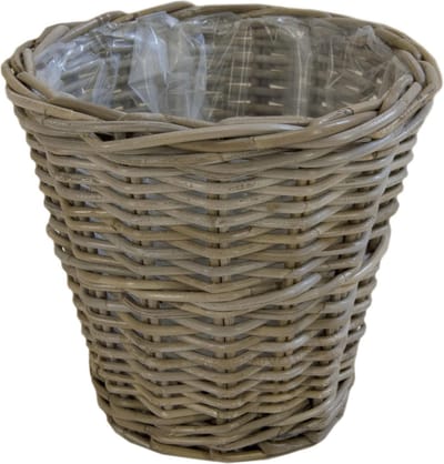 Papiermandje Grijs rotan/riet