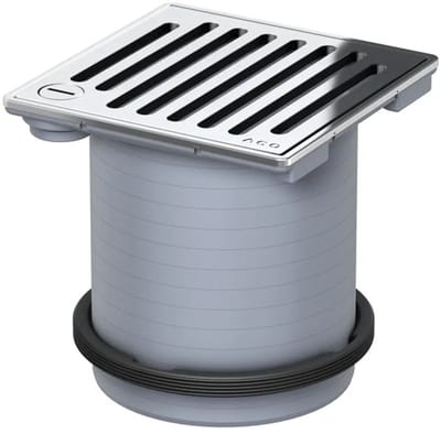 ACO Opzetstuk Meku 148x148 K3/ ABS/ antislip/Roest V2A/ vergrendelbaar, 5141.81.33
