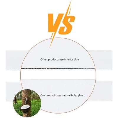 Camper Daktape Camper Dakafdichtingstape Waterdicht, Weerbestendig, Zeer Hechtende Natuurlijke Butyl Lijm voor Vrachtwagen Boot 5cm*15m wit