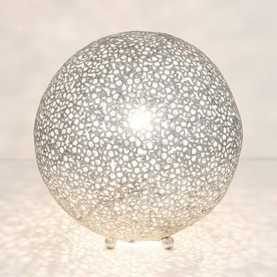 Holländer Tafellamp Lily Grande, Ø 43 cm, zilver