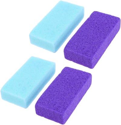 4-Pack Eeltvijl Puimsteen Voetmassage Teennagelsteen Teenscrub Dode huid Barsten Pedicureborstel