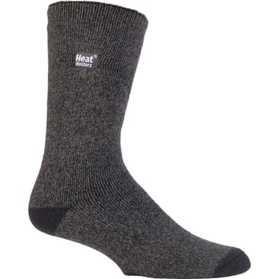 Heat Holders - Lite 3 paar thermo herensokken - Houtskool
