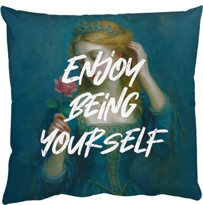 Sierkussens - Kussentjes Woonkamer - 50x50 cm - Vrouw - Roos - Quote