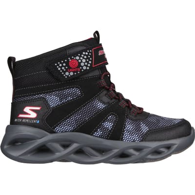 Skechers S Lights Twisted Brights ZERRIX jongenslaarzen LED 400145L zwart rood