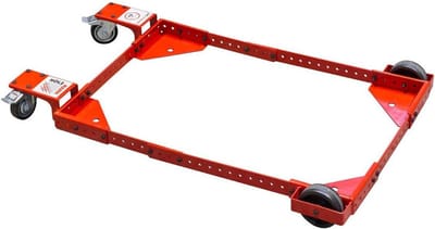 Transportwagen - Platformwagen - Zwaar Transport - Hoge Draagkracht - 410 kg - Zwart Oranje