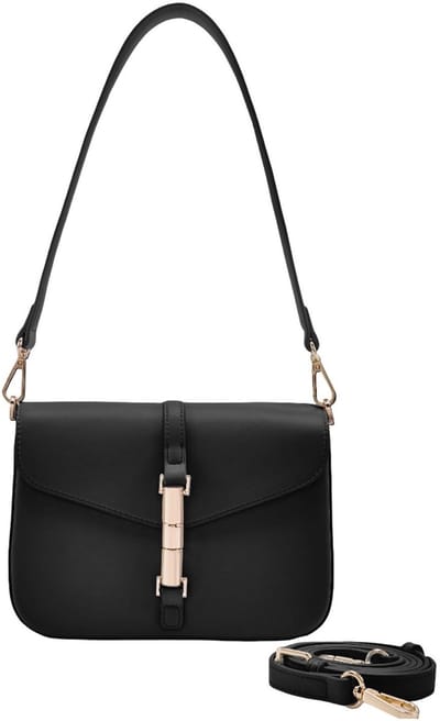 SEIDENFELT MANUFAKTUR schoudertas Loviisa Crossbody Bag Black zwart
