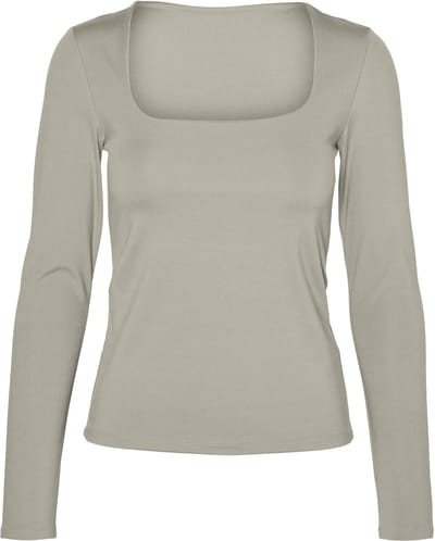 VERO MODA - VMMILLION LS SQUARE TOP 2-WAY JRS - Dames - Blouses
