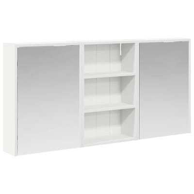 vidaXL - Badkamerkast - set - 3 - st - 126 - x - 16 - x - 62.5 - cm - Bewerkt - hout