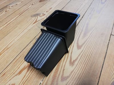 Kweekpot zwart - 9x9x10cm (50 stuks)