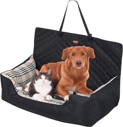 Honden Autostoel - Reismand - Veilig Reizen - Verstelbare Banden - 92 x 52 x 53 cm - Multicolor
