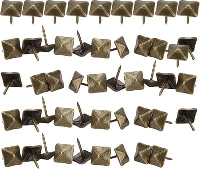 Bronzen bekledingsspijkers - 40 Stuks - Stoffeernagels Siernagels - Meubelnagels Sierspijkers - Schilderij bevestiging - Vintage meubels - Bankdecoratie - Rustiek - Houten muurdecoratie - DIY - Vintage Bekleding Nagels voor Meubels Decoratie