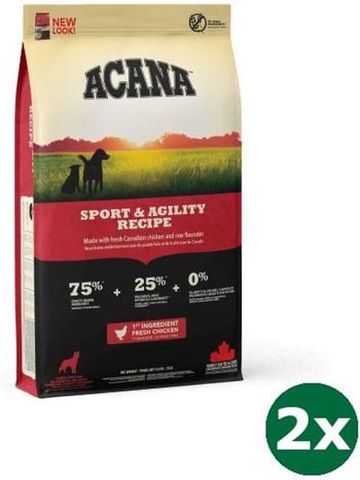 2x17 kg Acana dog sport & agility hondenvoer