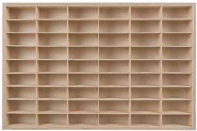 Thuys – Houten Plank Voor 54 Modelauto's – Perfect Voor Elke Verzamelaar – Opbergkast – Voor kinderen En Volwassenen – Dennenhout