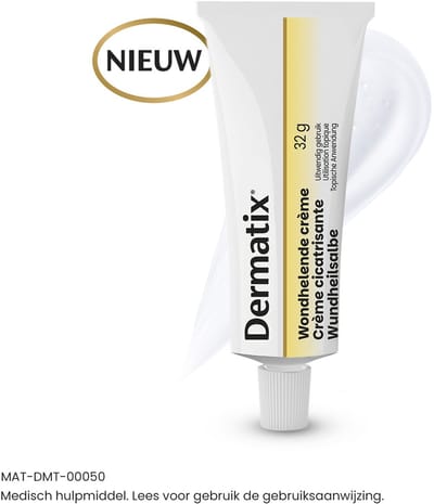 Dermatix Wondhelende Crème 32g | Snelle & verbeterde wondgenezing | 5-in-1 Werking | 4× snellere genezing van wonden, schaafwonden & brandwonden
