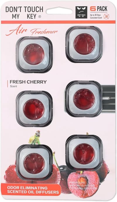 Auto Luchtverfrisser 6X4 ml Frisse Kers - Autogeur Tegen Nare Geuren - Autogeur Interieur Luchtverfrisser - Autoparfum Luchtverfrissers Interieur Luchtreiniger Geurdispenser