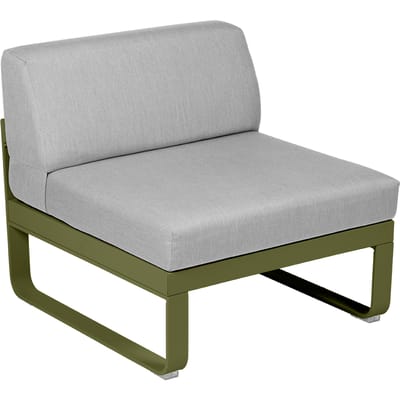 Fermob BELLEVIE Zitbank Module Midden - D3 Pesto - 79 Flanelgrijs