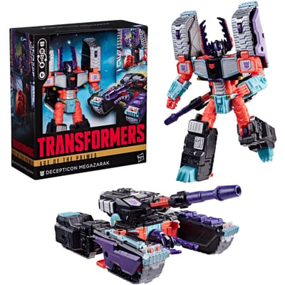 Transformers Age of the Primes Megazarak, Leader Class 19 cm Converting Action Figure, Robot Toys for Ages 8+