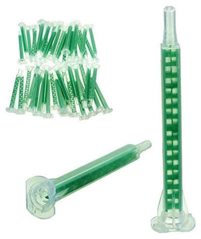 Cosensi- Mixing Tube 50pcs - AB Lijm - Mengtuit - Statica Mond - 16 Doppen - Lichtgewicht Interface - Voor 50ml/37ml AB Pistool - Lijmnozzle