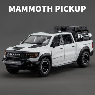 1:32 Dodge Ram 1000 Trx Mammoth Picku Legering Auto Model Geluid En Licht Pull Back Kinder Speelgoed Verzamelingen Verjaardagscadeau