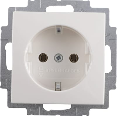 Busch-Jaeger Bal inbouw contactdoos polar wit 1-voudig randaarde