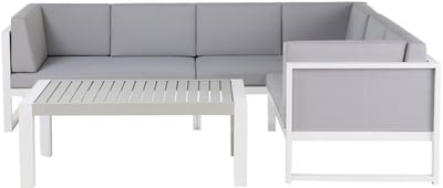 CASTELLA - Loungeset voor 6 - Grijs - Aluminium