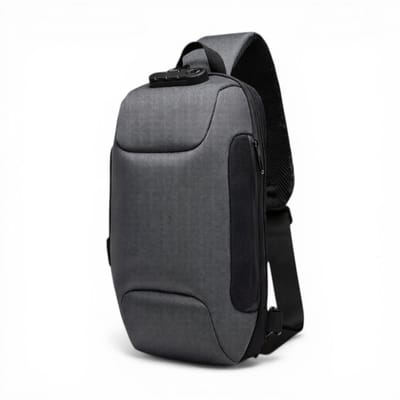 Anti-Diefstal Sling Bag - Crossbody Rugzak - Waterdichte Schoudertas - Laptop - Tablet Tas - Met Cijferslot - Grijs