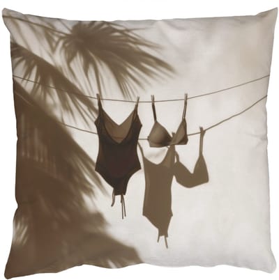 Sierkussens - Kussentjes Woonkamer - 50x50 cm - Badkleding - Palmbomen - Schaduw - Tropisch