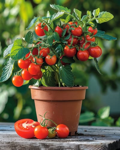 2 sets - Balkontomaat Koralik Zaden Solanum Lycopersicum Biologisch Eenjarig