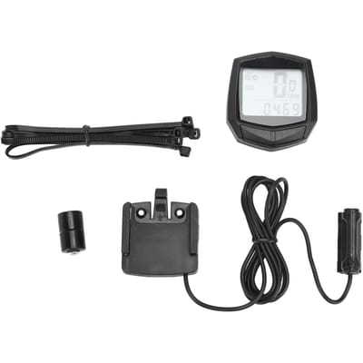Fietscomputer SD 581 Bekabelde Fietscomputer Mountainbike Kilometerteller Engelse Snelheidsmeter black