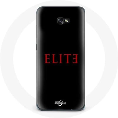 Case voor Samsung Galaxy A3 2017 Elite Seizoen 5 Rood Logo Zwarte Achtergrond