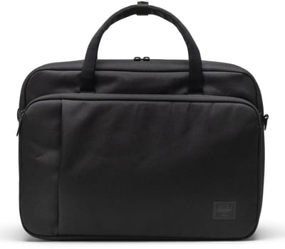 Herschel business tas met laptopvak Gibson Messenger Tech Black zwart