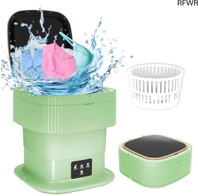 RFWR® Campingwasmachine 13L - Draagbare Mini-wasmachine voor Ondergoed en Babykleding, Ideaal voor Reizen en Camping
