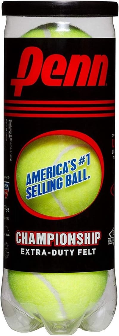 Tennisballen - Sportballen - Wedstrijd Tennis - Extra Duty Vilt - 18 stuks - Geel