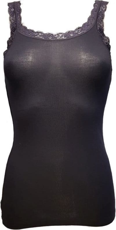 Toker dames hemd Kant 211/1 deluxe - maat L - modal - marine