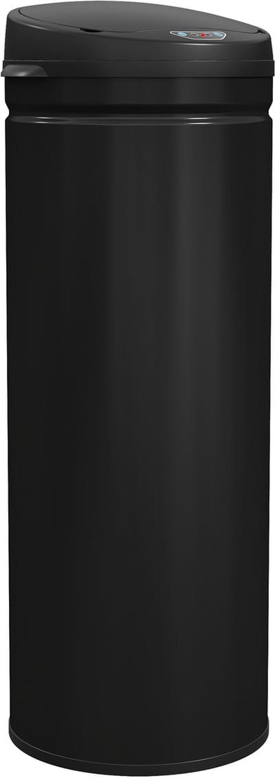4goodz Sensorprullenbak Rond 50 liter - Zwart
