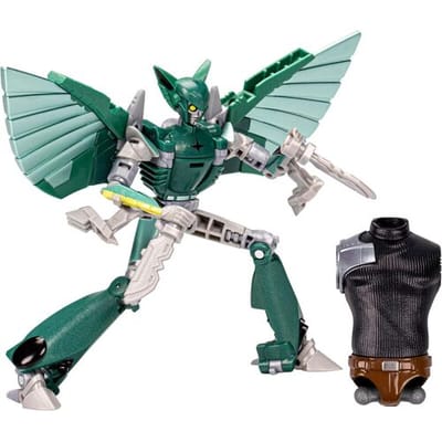 Hasbro Transformers Earthspark Deluxe Klasse actiefiguur Terran Nightshade - 12,7 cm, groen