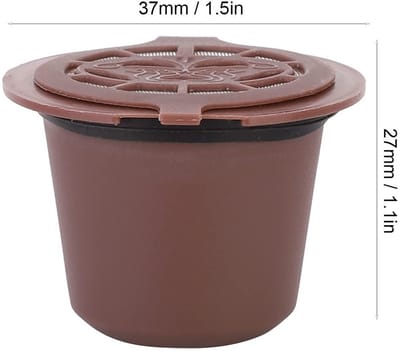 Dailygoods- Koffiecapsules Herbruikbaar - 3 Stuks - Hervulbare Capsules - Perfecte Pasvorm - Geschikt voor Koffiezetapparaten - Koffiecup